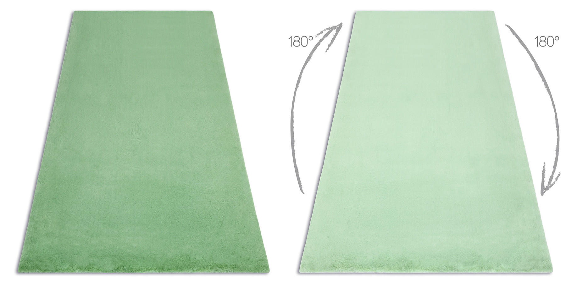 TEPPICH Bunny 140/190 cm - Pastellgrün, Textil (140/190cm) - rugsX