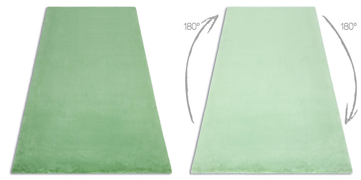 TEPPICH Bunny 140/190 cm - Pastellgrün, Textil (140/190cm) - rugsX