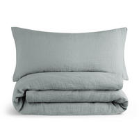 BETTWÄSCHE Musselin, 100% Baumwolle, 135/200 cm & 40/80 cm - Blau, Textil (135/200cm) - Blumtal