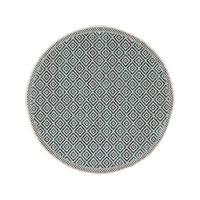 OUTDOORTEPPICH rund Cleo Blau ø 120 cm rund - Blau, Textil (120/120cm) - benuta Nest