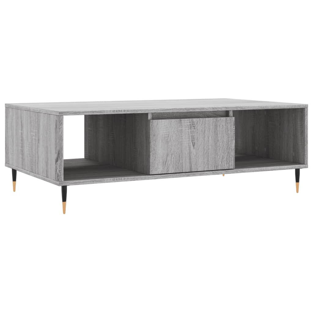 COUCHTISCH Grau Sonoma 104x60x35 cm Holzwerkstoff - Grau, Holzwerkstoff (104/60/35cm) - furnicato