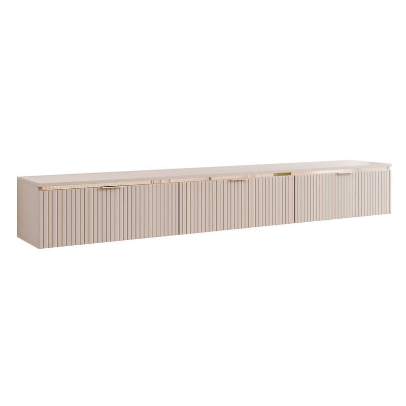 Idohome Tv-Lowboard Kaschmir, Gold 200x28.5x35 cm