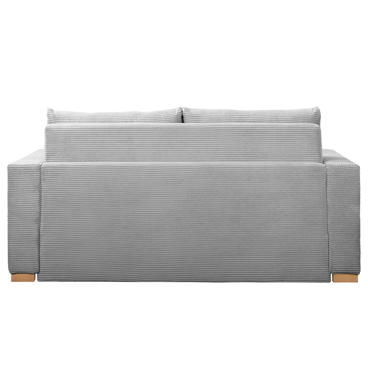 SCHLAFSOFA - Buchefarben/Hellgrau, Holz/Buchenholz (173/90/90cm) - home24