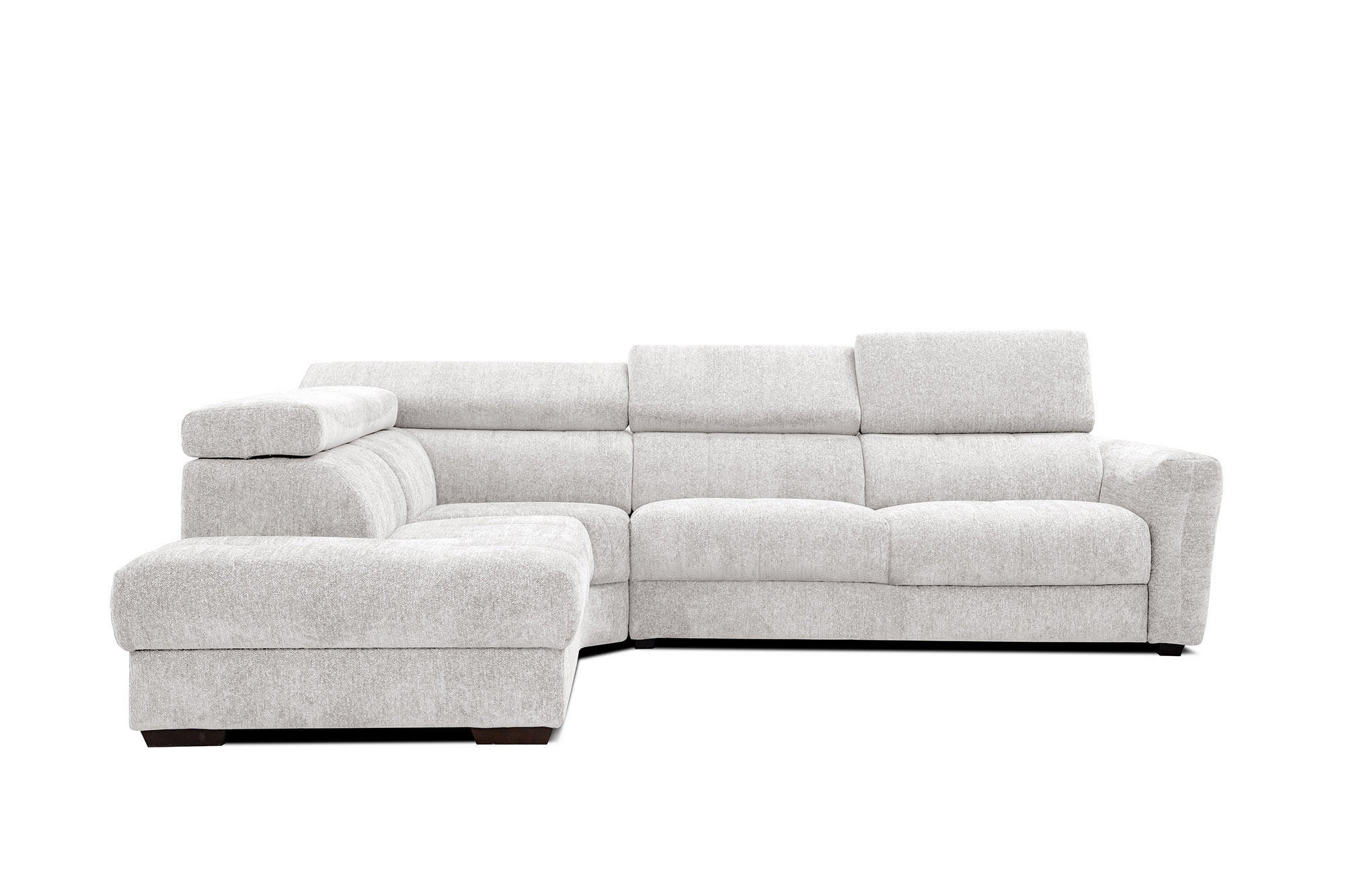 ECKSOFA CALVERA 5-Sitzer, weiß - Weiß, Holzwerkstoff/Textil (239/298cm) - Courtois Laville