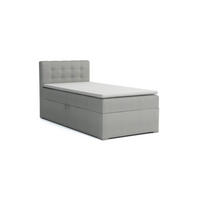 BOXBETT JUNG 3 100/200 Hellgrau H4 Öffnung links - Hellgrau, Holz/Holzwerkstoff (100/200cm) - Deine Möbel 24