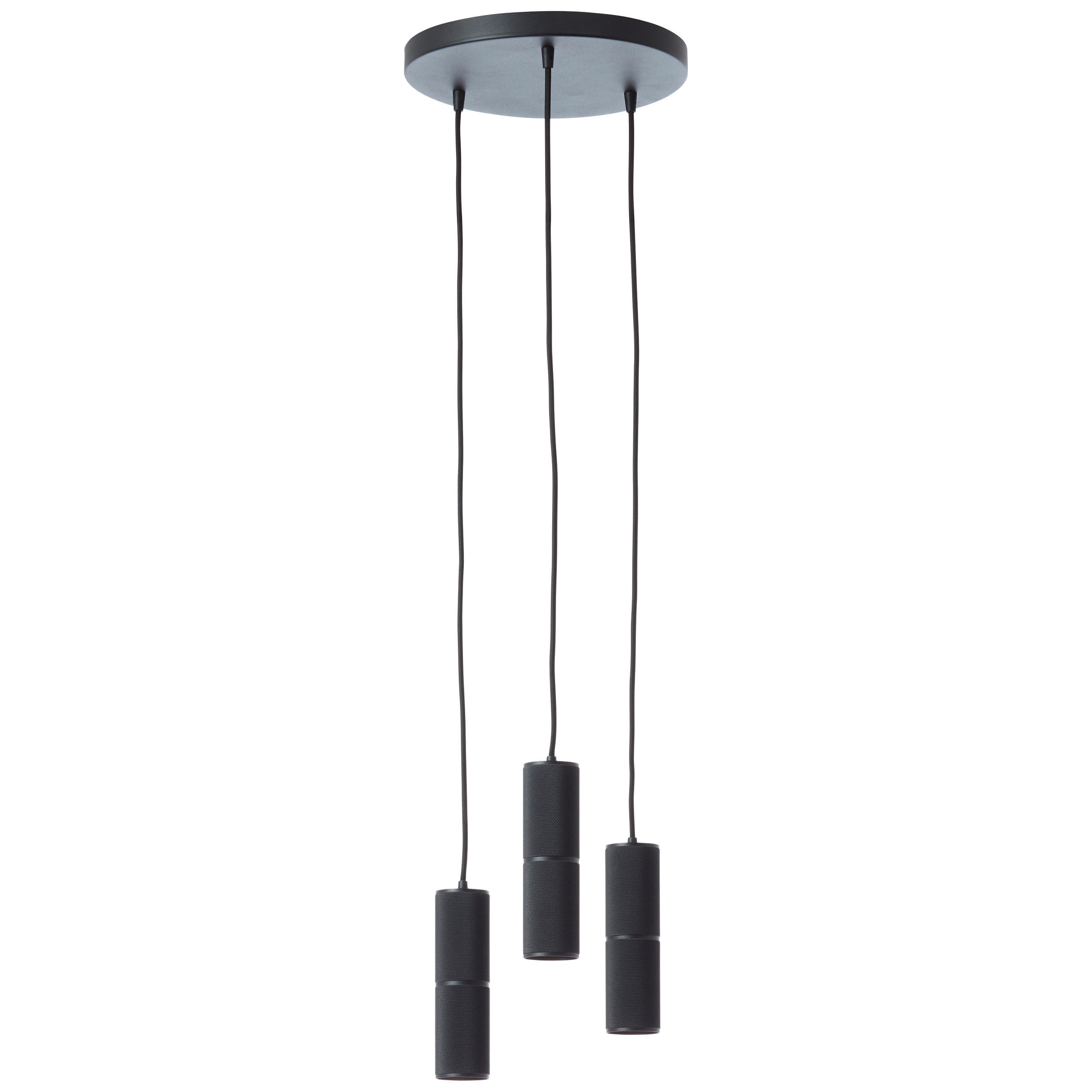 Brilliant Pendelleuchte Schwarz 30x150x30 cm