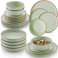 TAFELSERVICE RIO MINZE - 24 teilig aus Steingut - Grün, Stein (27/6.6/27cm) - Sänger