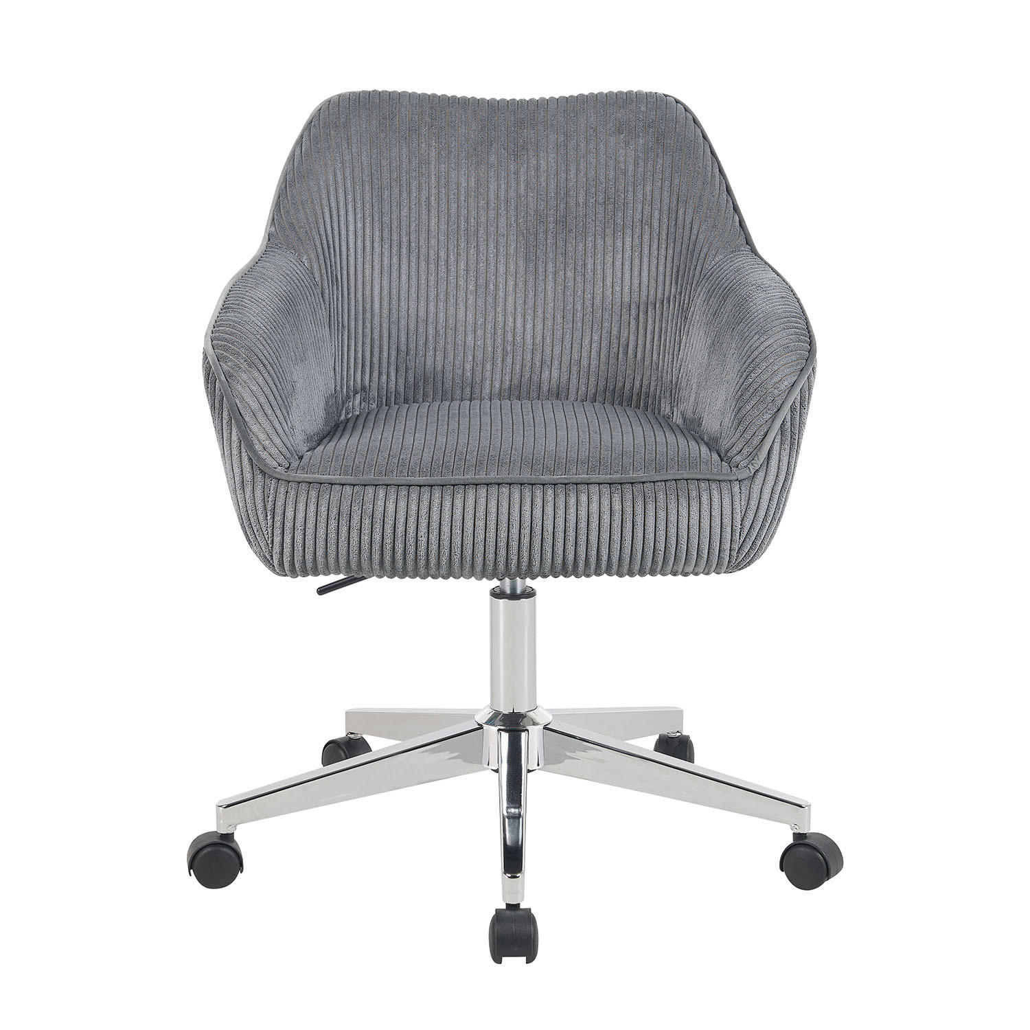 BÜROSTUHL Mika-Noel 2er-Set - Chromfarben/Grau, Textil/Metall (60/79/61cm) - DUBI Möbel