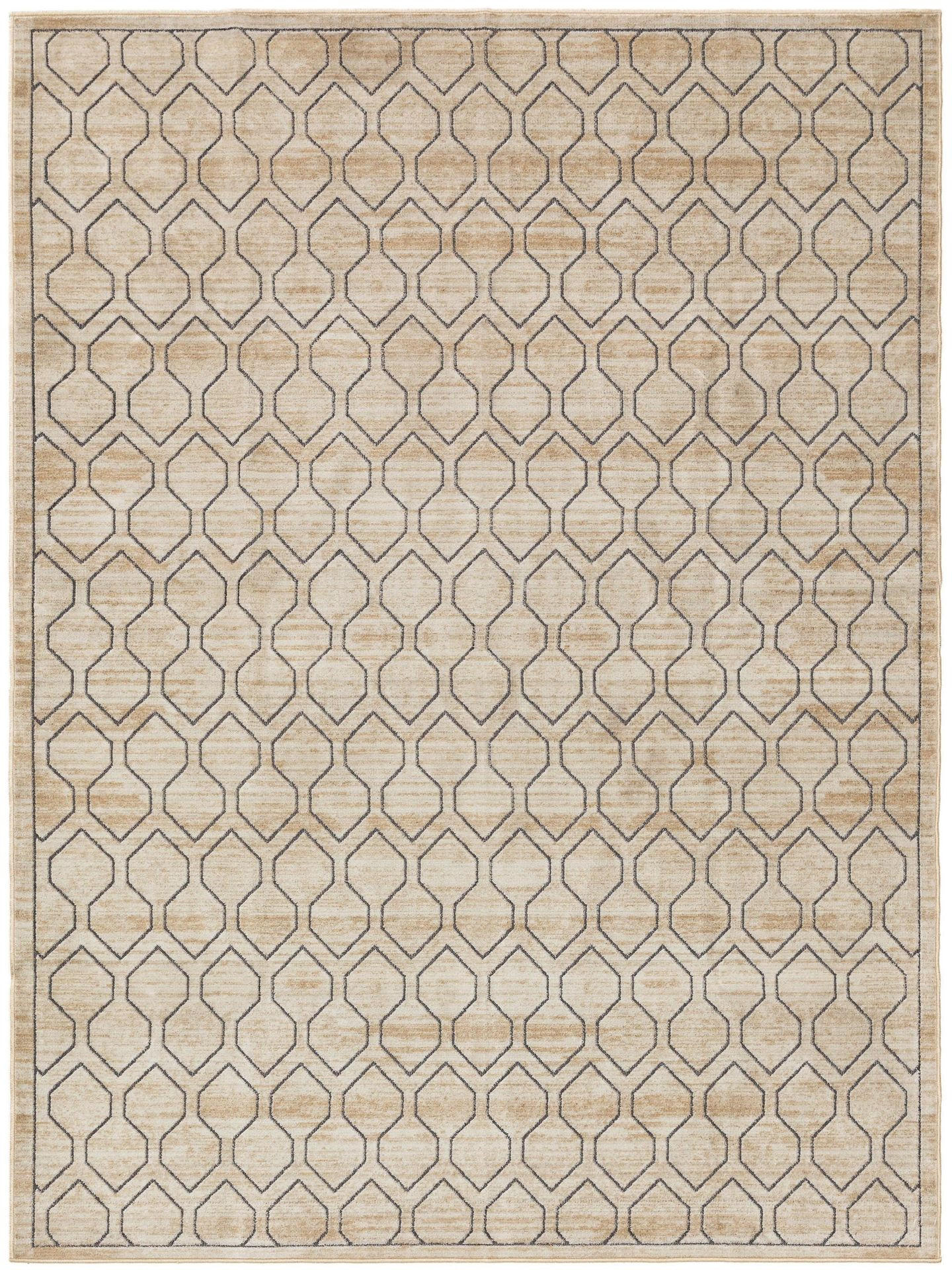 TEPPICH Daisy Cream 100x150 cm - Beige, Textil (100/1cm) - KUNSTLOFT
