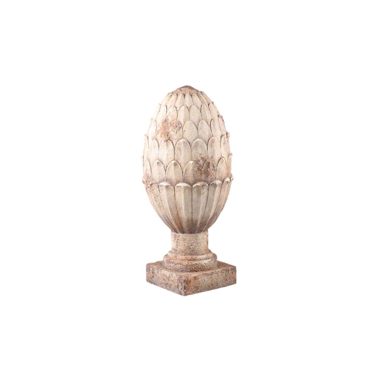 SKULPTUR Caibyn Grau 19.5/19.5/42cm - Grau, Textil (19.5/42/19.5cm) - PTMD Collection