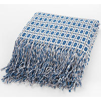WOHNDECKE – 130 x 152 cm – Blau - Blau, Textil (150/130cm)