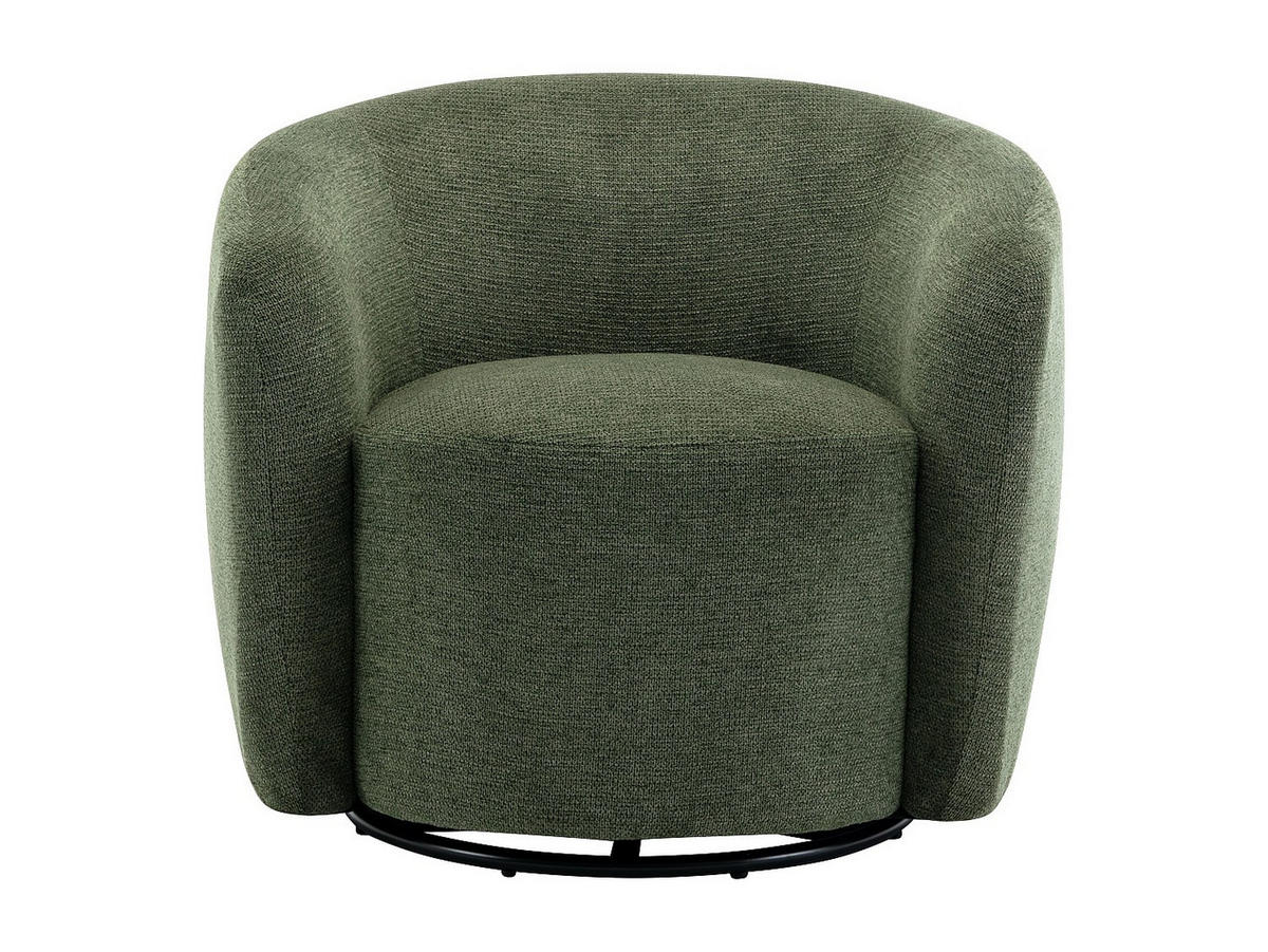 DREHSESSEL – Kunstfell – Rosa – VEREIDE - Grün, Textil (80/67/76cm) - Vente-Unique