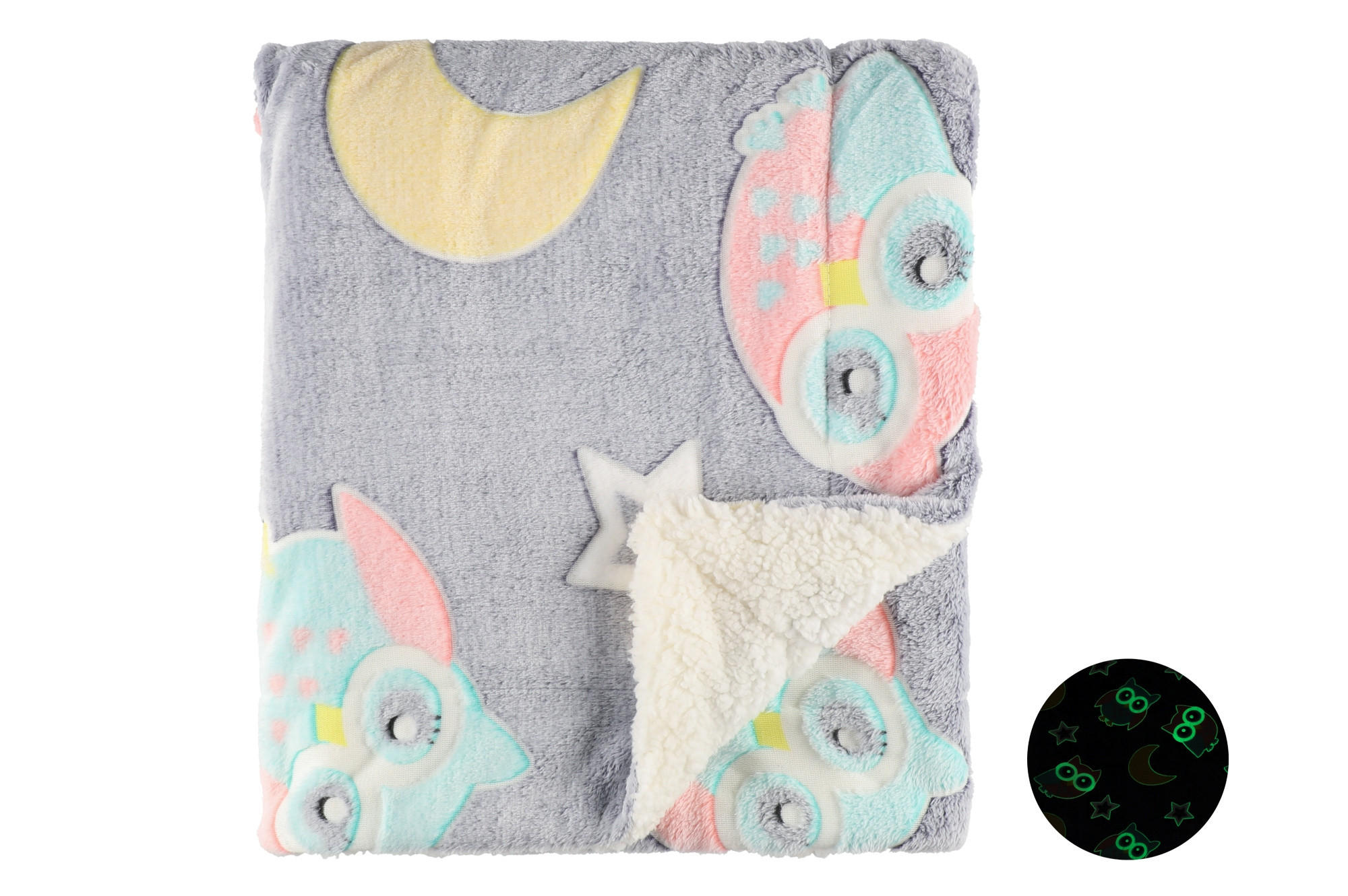 KINDERBETTDECKE Glow 125/150 cm - Multicolor, Textil (150/125cm)