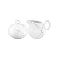 MILCH- UND ZUCKER-SET Trio Highline weiß-grau 2er Set - Weiß/Grau, Keramik (1/1cm) - Seltmann Weiden
