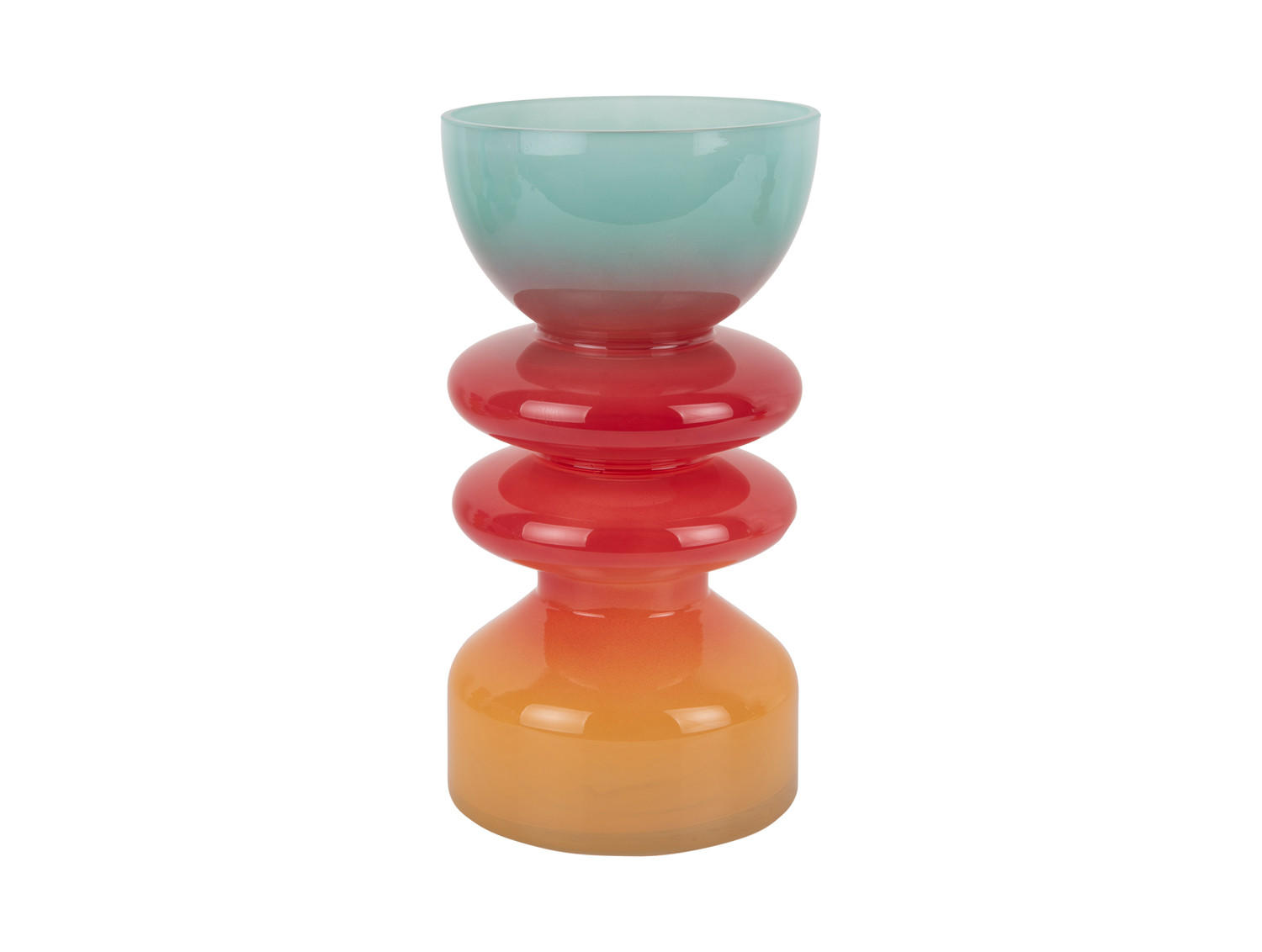 VASE Summer Vibes 13/13/25 cm - Multicolor, Glas (13/25cm) - Present Time