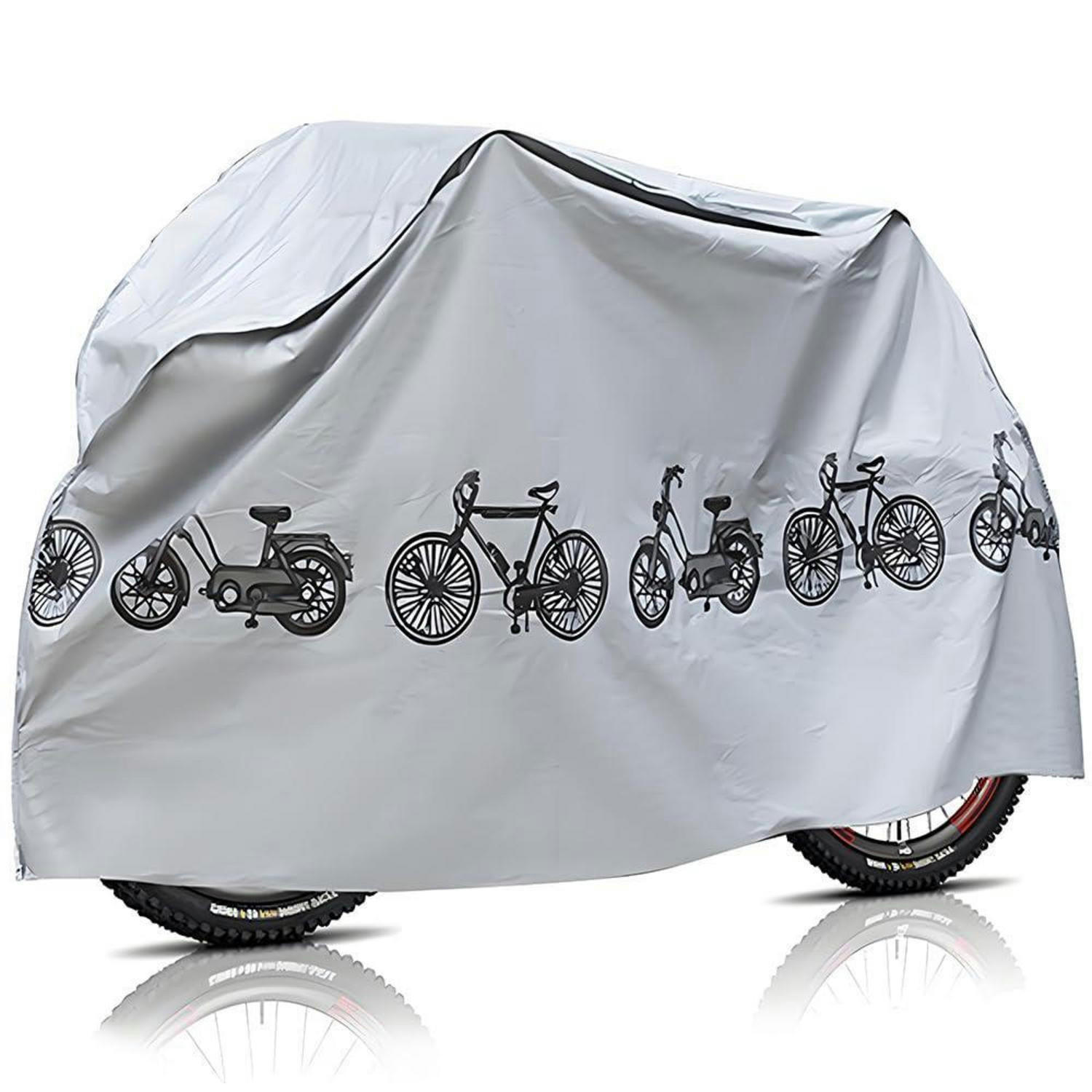 FAHRRADABDECKUNG Wasserdicht 200x110cm - Grau, Kunststoff (100/60/200cm)