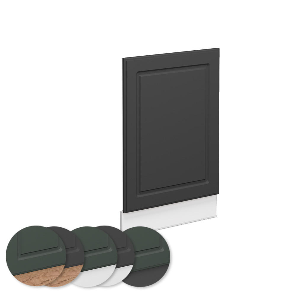 FRONTBLENDE Fame-Line Anthrazit-Gold 45 cm ohne AP - Anthrazit/Graphitfarben, Holzwerkstoff (45/67.4/1.6cm) - Vicco