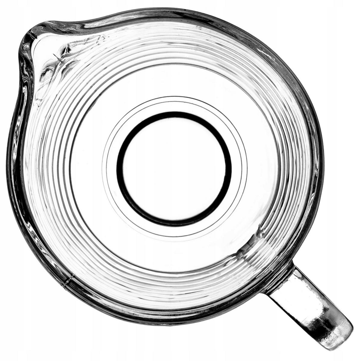 GLASKANNE für Milch, 200 ml, gestreift - Transparent, Glas (0.2L) - KADAX