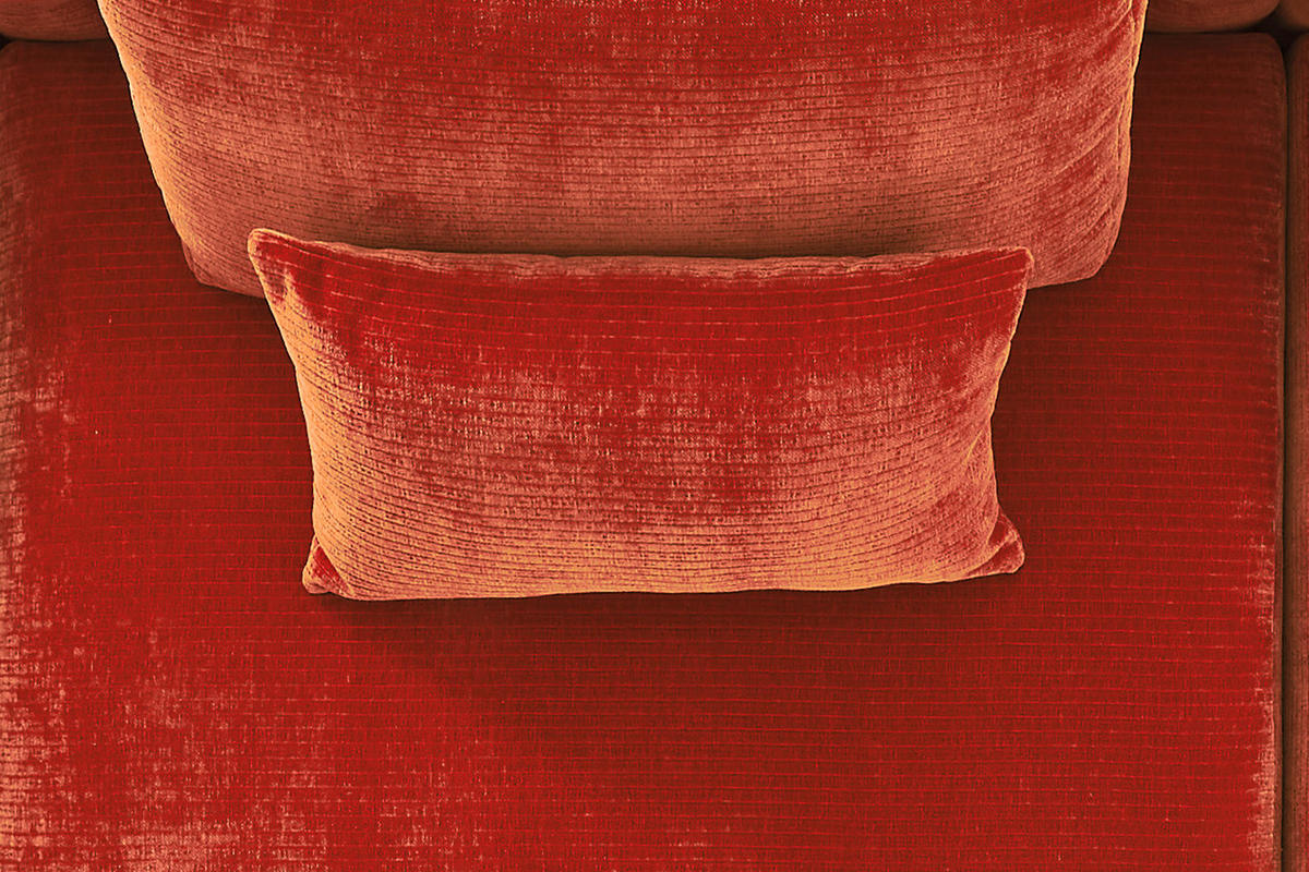 SPITZKISSEN RECHTECKIG SEPHI Cord - Rot, Textil (60/60cm) - KAWOLA