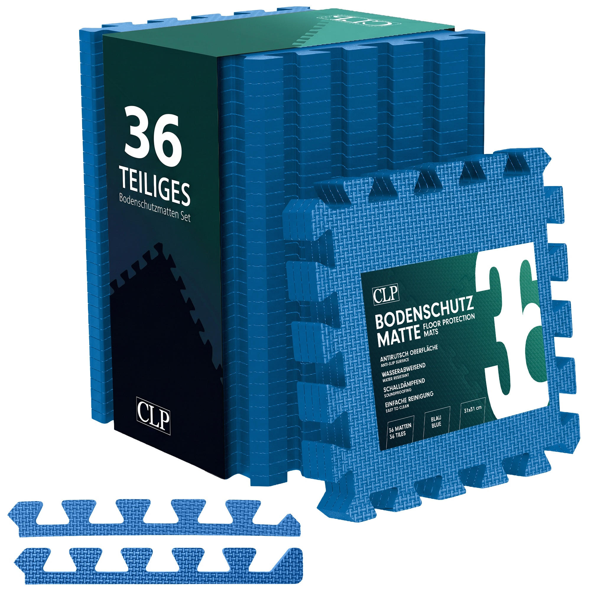 CLP Bodenschutzmatte Blau 31x31 cm
