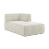 SOFAELEMENT Rechts Bouclé Stoff Beige - Sandfarben/Schwarz, Holzwerkstoff/Kunststoff (101/77/175cm) - Makamii