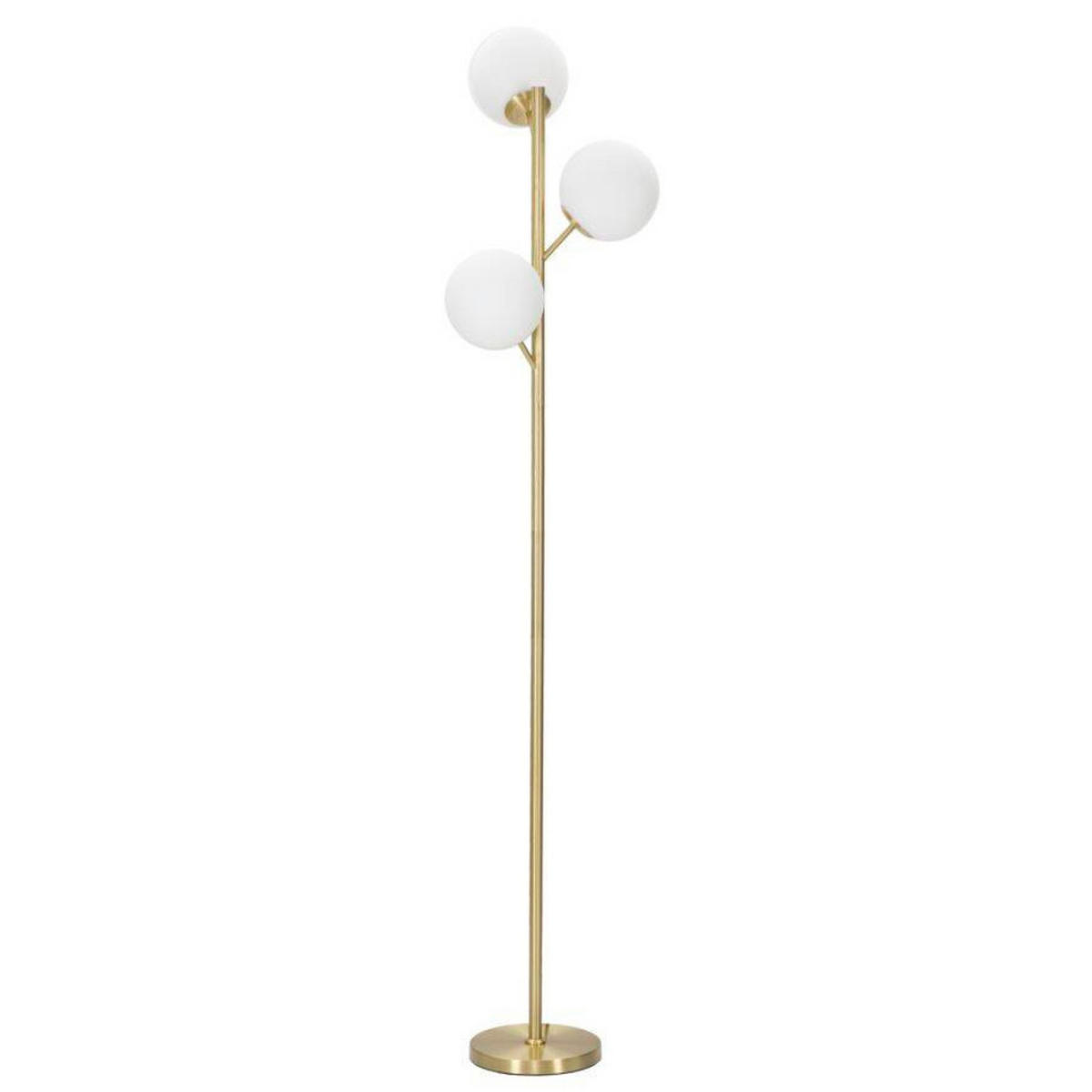 STEHLEUCHTE Glamy 160 cm - Goldfarben, Metall (36/36/190cm) - Mauro Ferretti