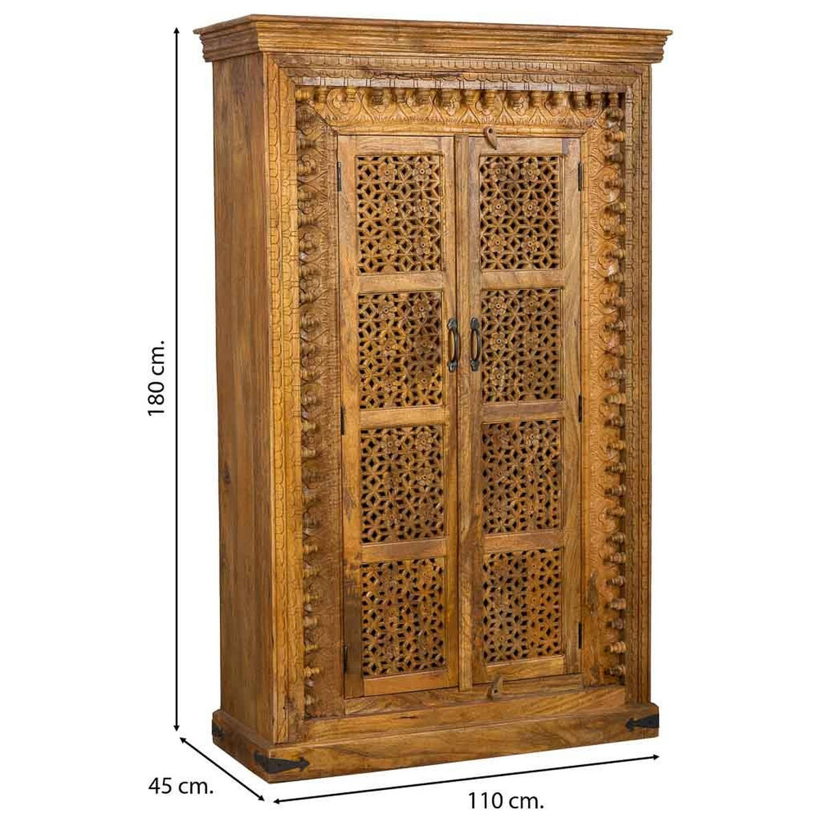 SCHRANK aus Holz 110x45x180 braunem - Braun, Holz (110/180/45cm) - Wanderlust