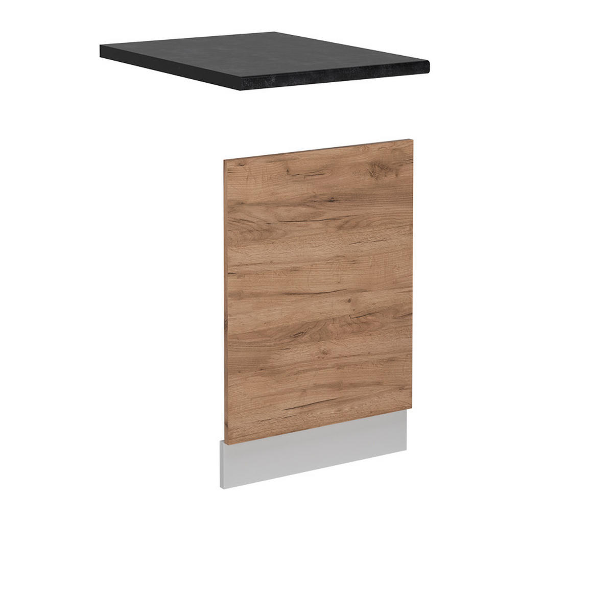 FRONTBLENDE R-Line Goldkraft Eiche 45 cm AP Anthrazit - Honigeiche/Eiche Wotan, Holzwerkstoff (45/57.2/1.6cm) - Vicco