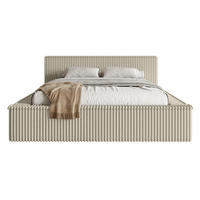 POLSTERBETT AFFOLIO Hellbeige 180x200 cm - Ecru/Schwarz, Kunststoff/Textil (180/200cm) - Selsey