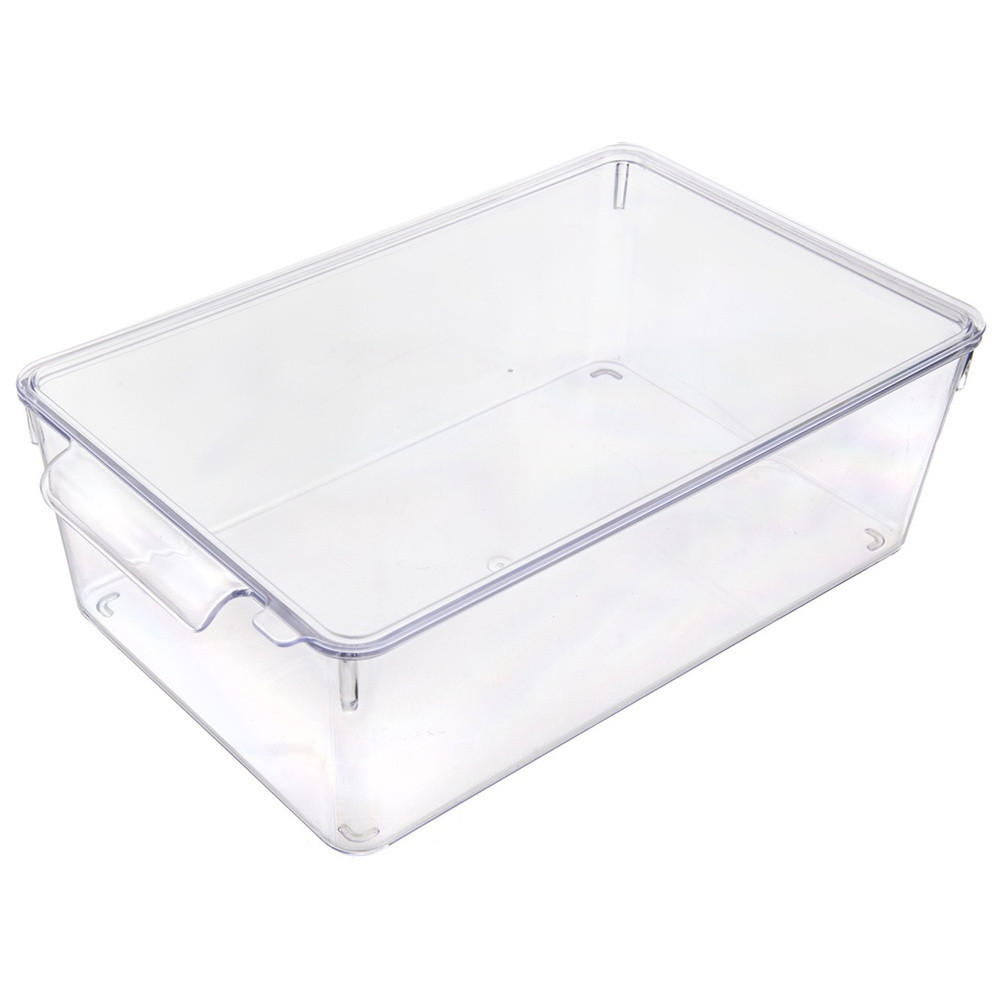 KÜHLSCHRANK-ORGANIZER mit Deckel 32,5 x 20 x 10,5 cm - Transparent, Kunststoff (32.5/10.5/20cm) - Orion 