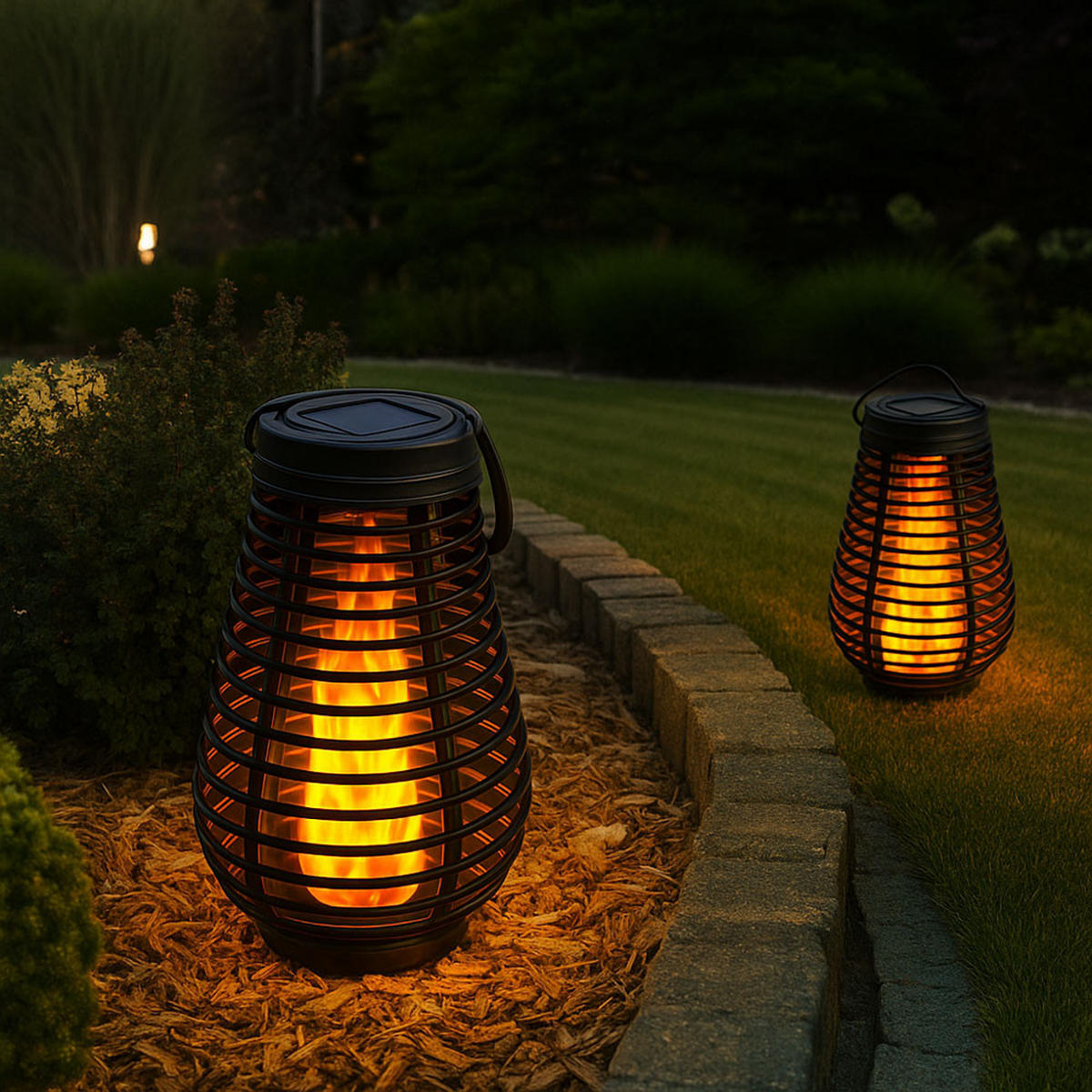 LED AUSSENLEUCHTE Solarlampe Schwarz - Schwarz, Kunststoff (18/18/26cm)