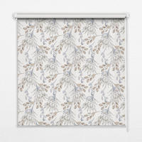 VNÚTORNÁ roleta - okenná roleta - roleta - 80x180 cm - Biele kvety - biela, plast (80/180/0.5cm) - TULUP