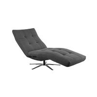 RELAXLIEGE LETICIA Anthrazit Cord - Anthrazit/Schwarz, Textil/Metall (82/115/156cm) - KAWOLA