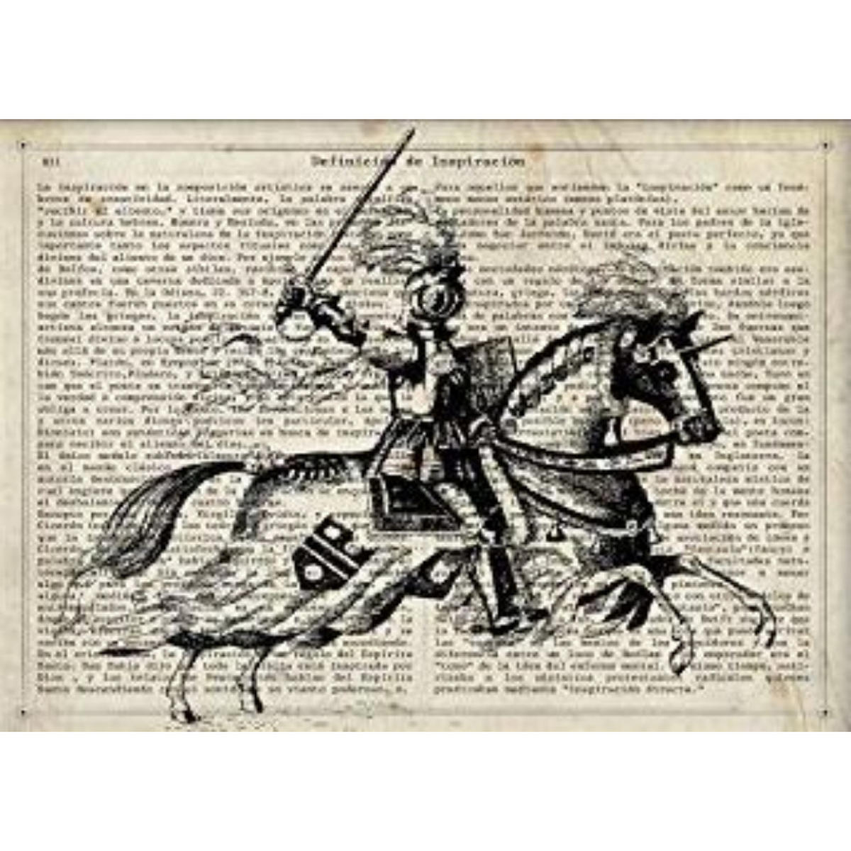 POSTER Gentleman Zur Ladung A4 Schwarzer Rahmen - Schwarz, Papier (29.7/5/21cm) - Nacnic