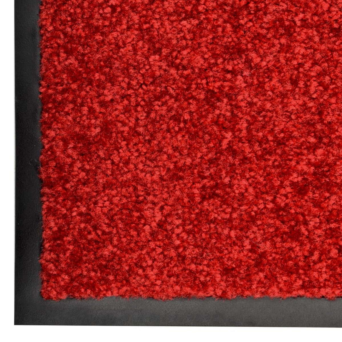 FUSSMATTE Waschbar Rot 60/180 Cm - Rot, Textil (60/180cm) - vidaXL