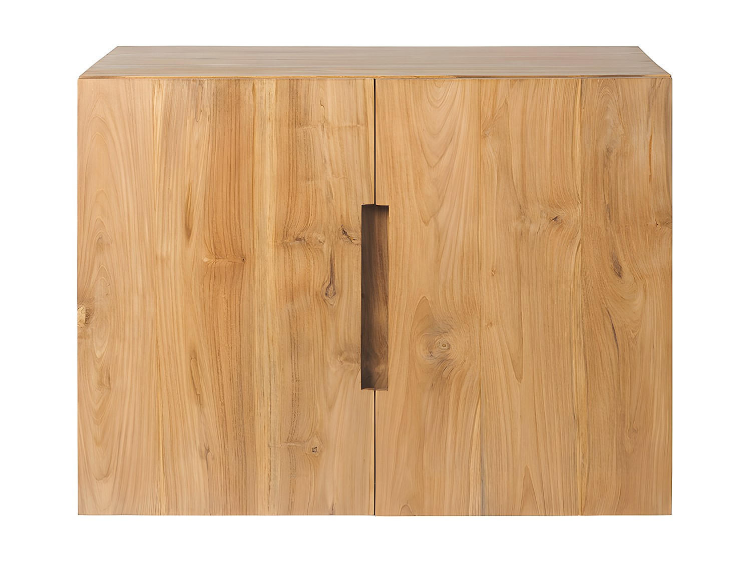 WASCHBECKENUNTERSCHRANK - 80 cm x 55 cm - Holz, Platte - Naturfarben Hell - SAWAN - Naturfarben, Holz (80/60/55cm) - Vente-Unique