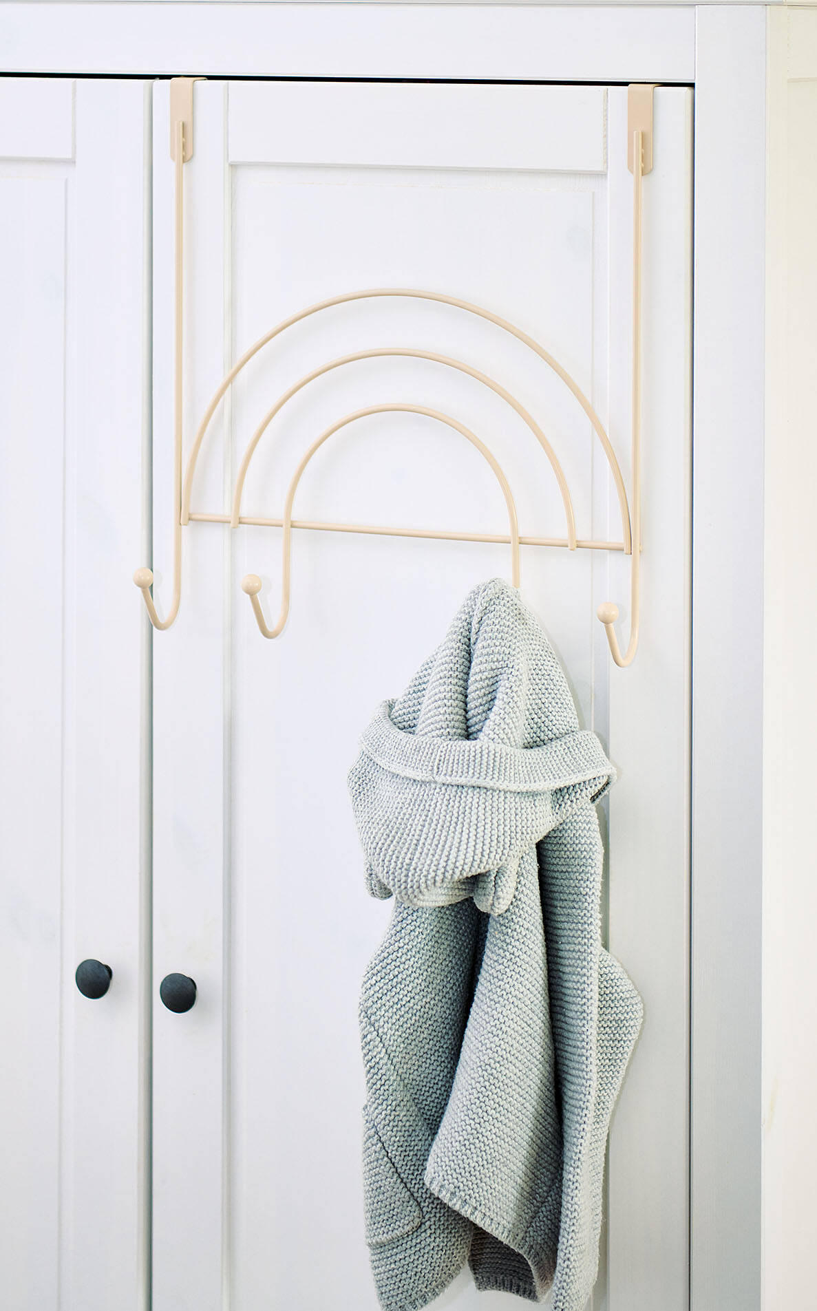 TÜRHAKENLEISTE Metall - Beige, Metall (8/33/30cm)