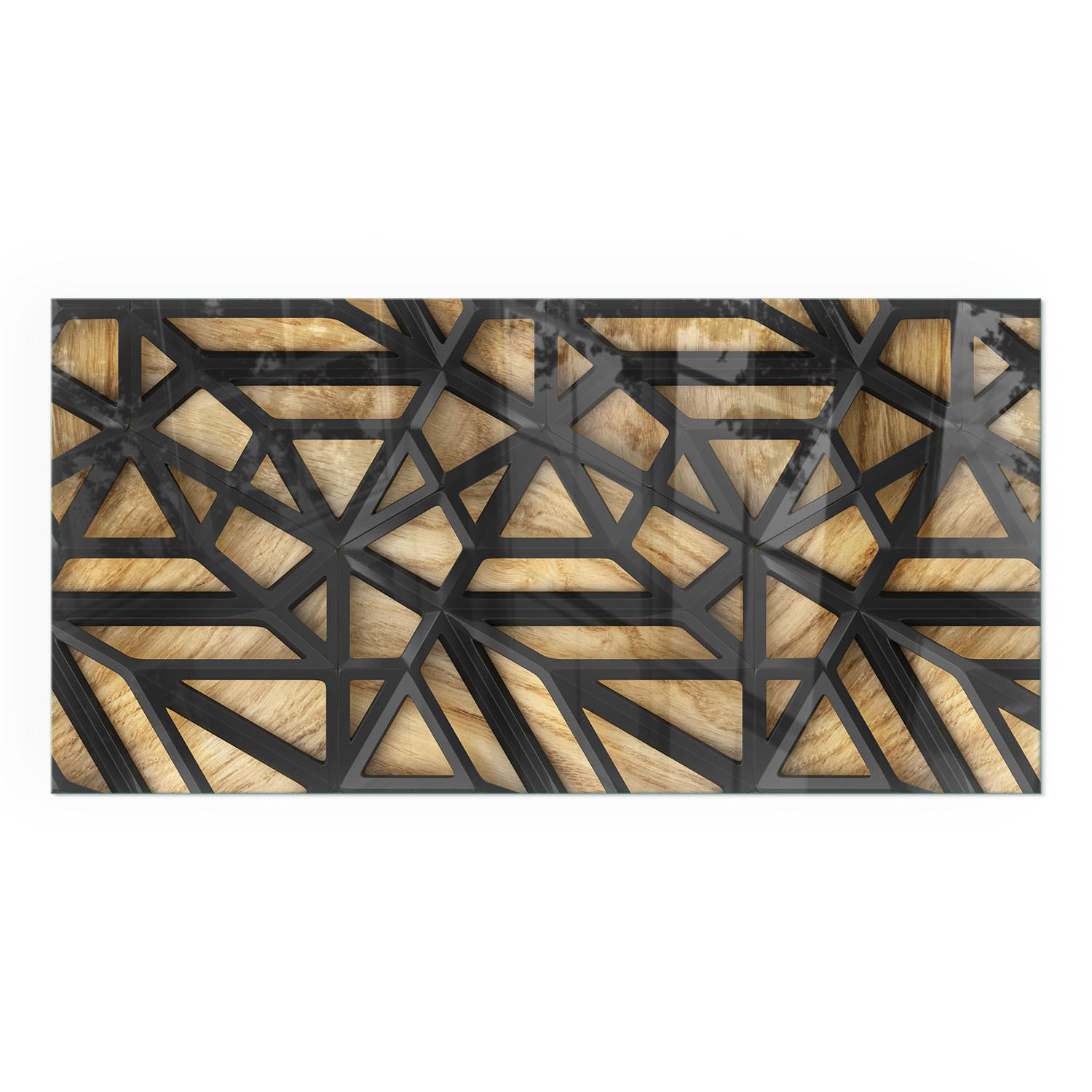 GLASPLATTE für Kamin 120x60 cm - Braun, Glas (120/60/0.4cm) - TULUP