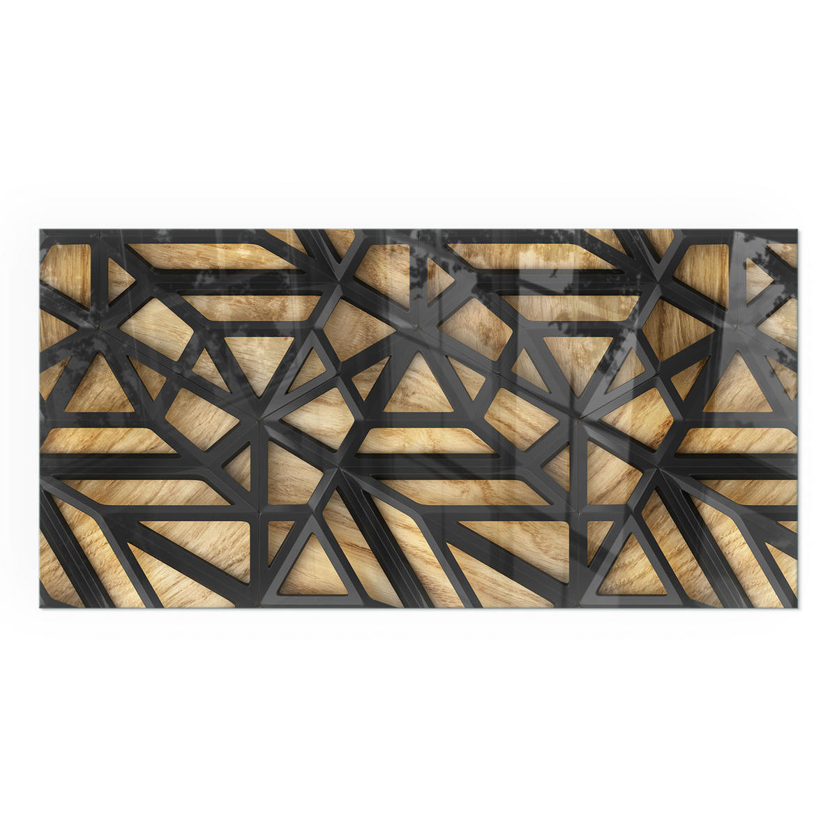 GLASPLATTE für Kamin 120x60 cm - Braun, Glas (120/60/0.4cm) - TULUP