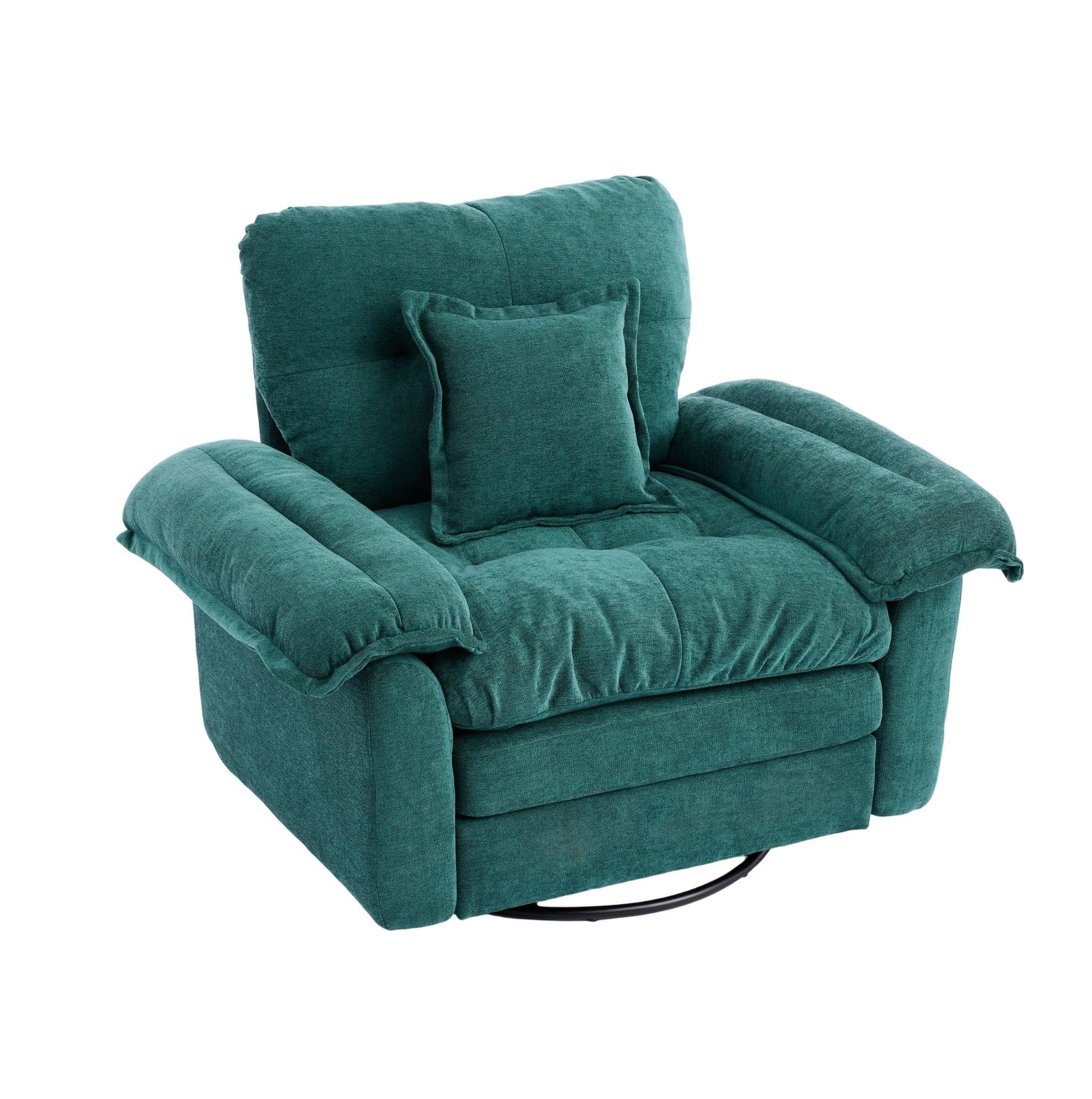 SESSEL 116/84/96 cm Grün aus Polsterung mit 360°-Drehfunktion - Grün, Textil (84/96/116cm) - OKMYHOME