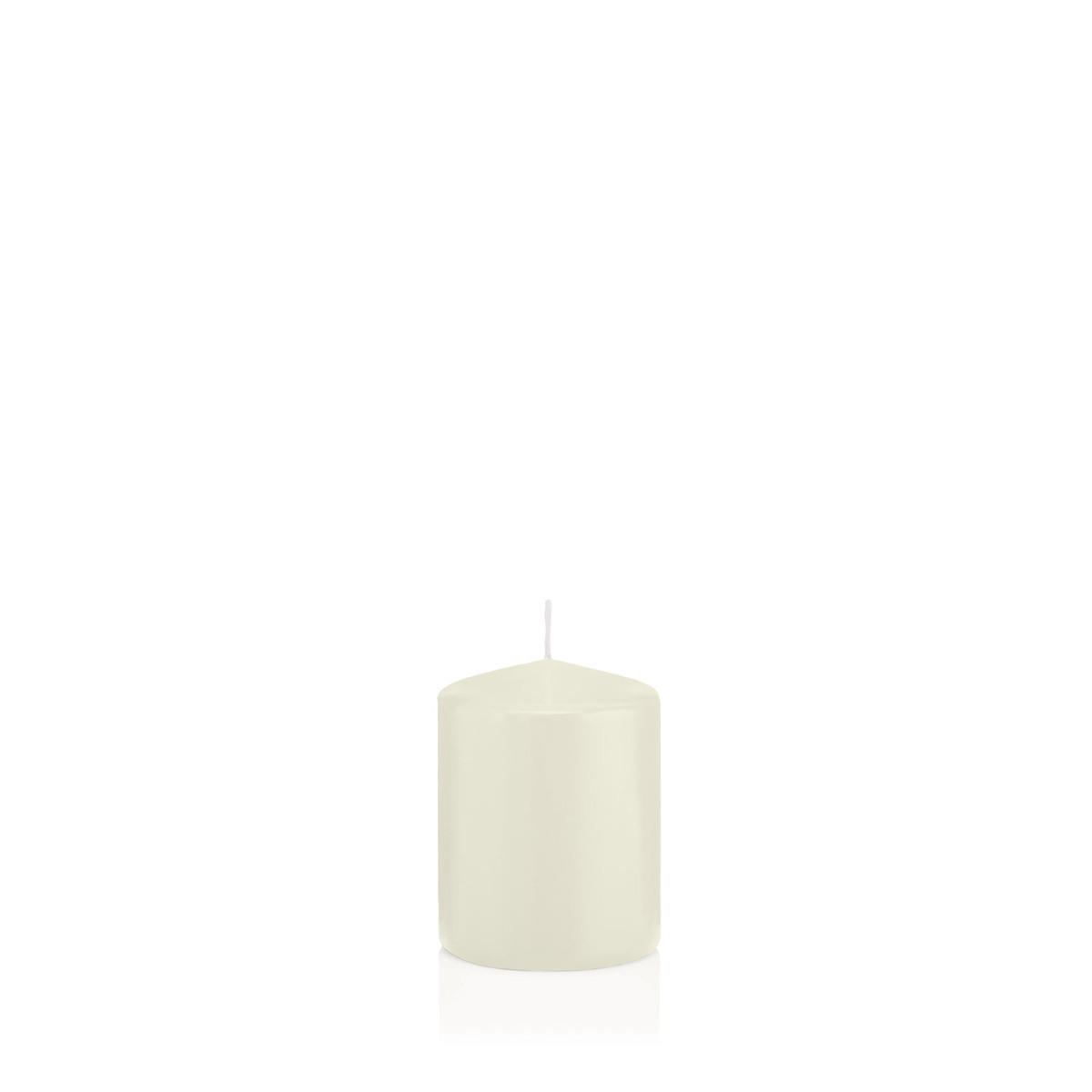 STUMPENKERZEN Elfenbein Ø 58 x 80 mm, 16 Stück - Beige, Paraffin (6/8cm) - Wiedemann Kerzen