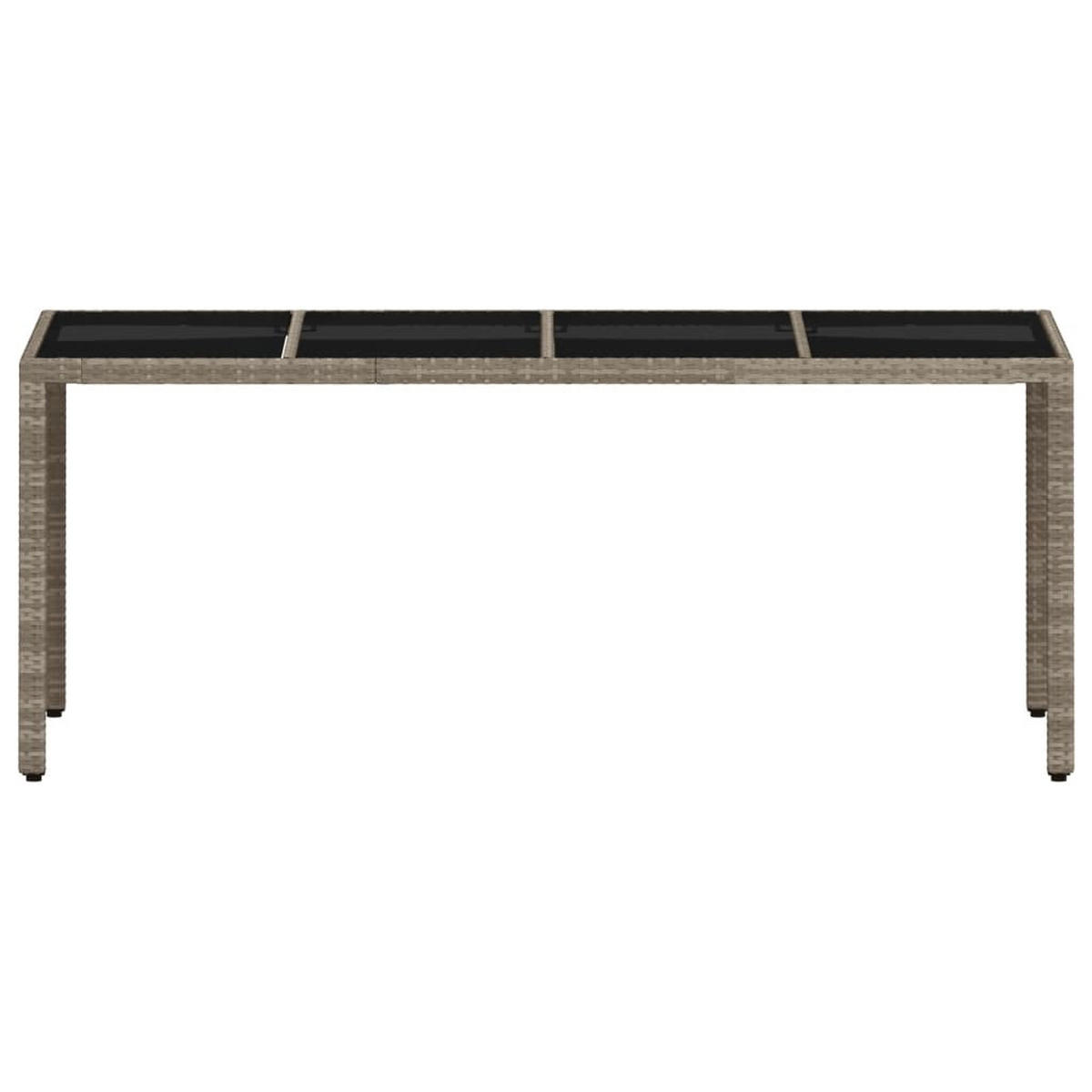GARTENTISCH Tischund 90/75/190 cm - Grau, Naturmaterialien (190/90/75cm) - ZMH