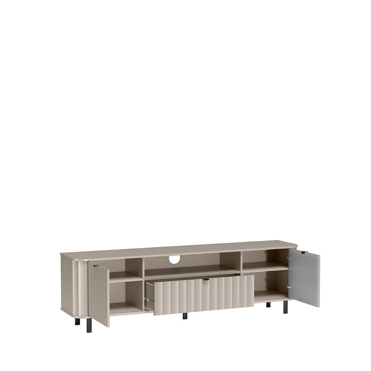 LOWBOARD MODERNO 196/57/40,5 cm, Beige - Beige, Holzwerkstoff (196/57/40.5cm) - MASSENO