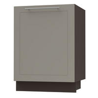 KÜCHENUNTERSCHRANK Kvantum D1D/60 Beige Matt / Lava Matt 60 / 50 / 82cm - Dunkelgrau/Beige, Holz/Holzwerkstoff (60/82/50cm) - Feldmann-Wohnen