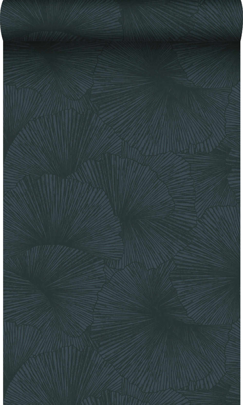 TAPETE 3D Muster Blätter 50 x 900 cm - Blau, Papier (50/900cm) - Origin Wallcoverings