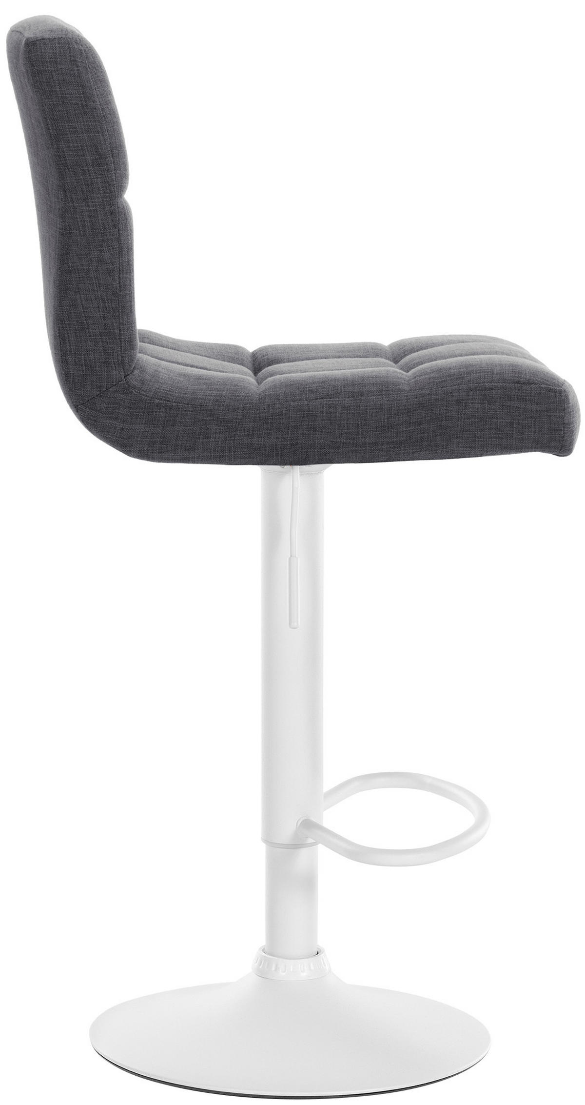 BARHOCKER 2er Set Stoff hellgrau - Hellgrau, Textil/Metall (46/94/47cm) - CLP