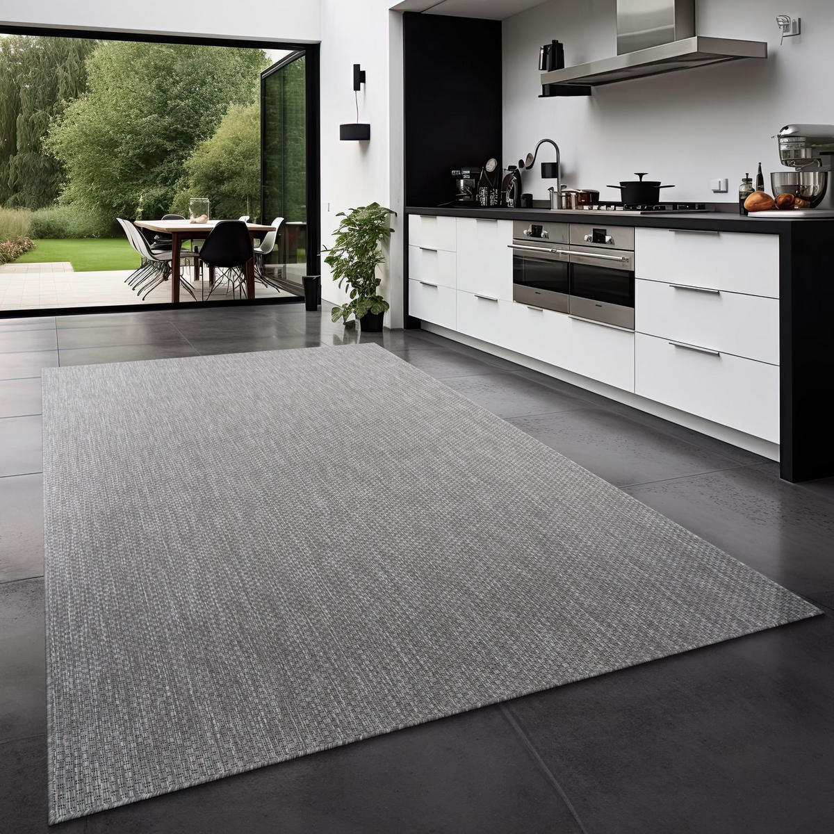 OUTDOORTEPPICH Grau 240 x 340 cm - Grau, Kunststoff (240/340cm) - TT Home