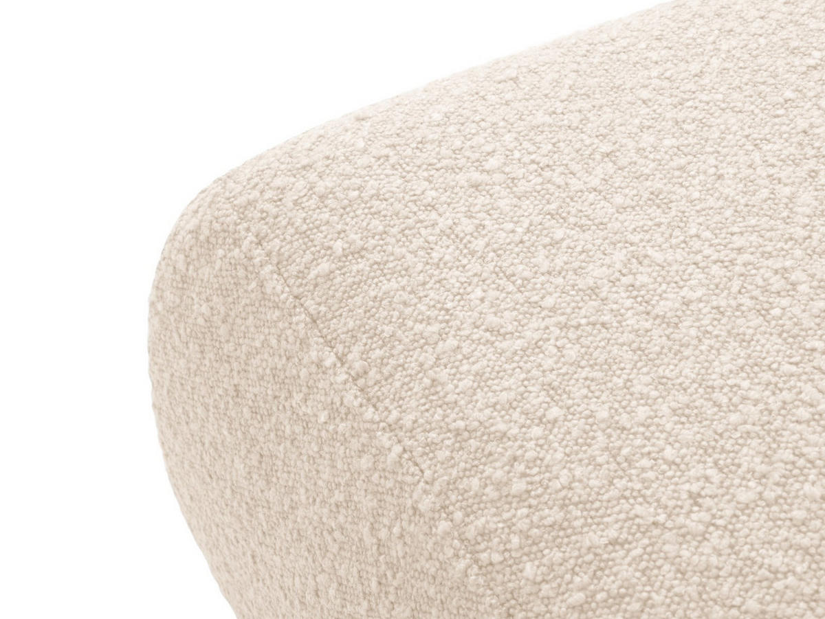 POUF Molino aus Boucle beige - Beige, Textil (100/36/100cm) - Micadoni