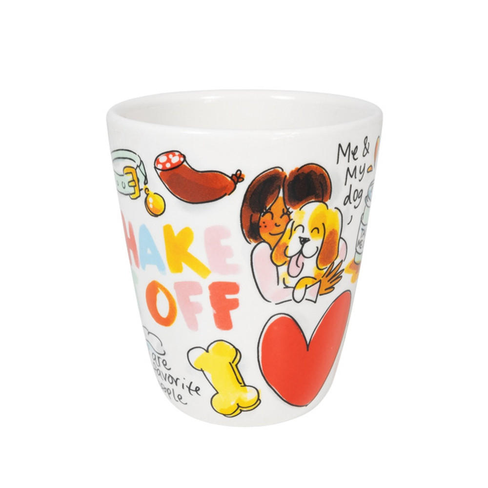 BECHER Hund in Bunt - 350 ml - Multicolor, Keramik (0.35L) - Blond Amsterdam