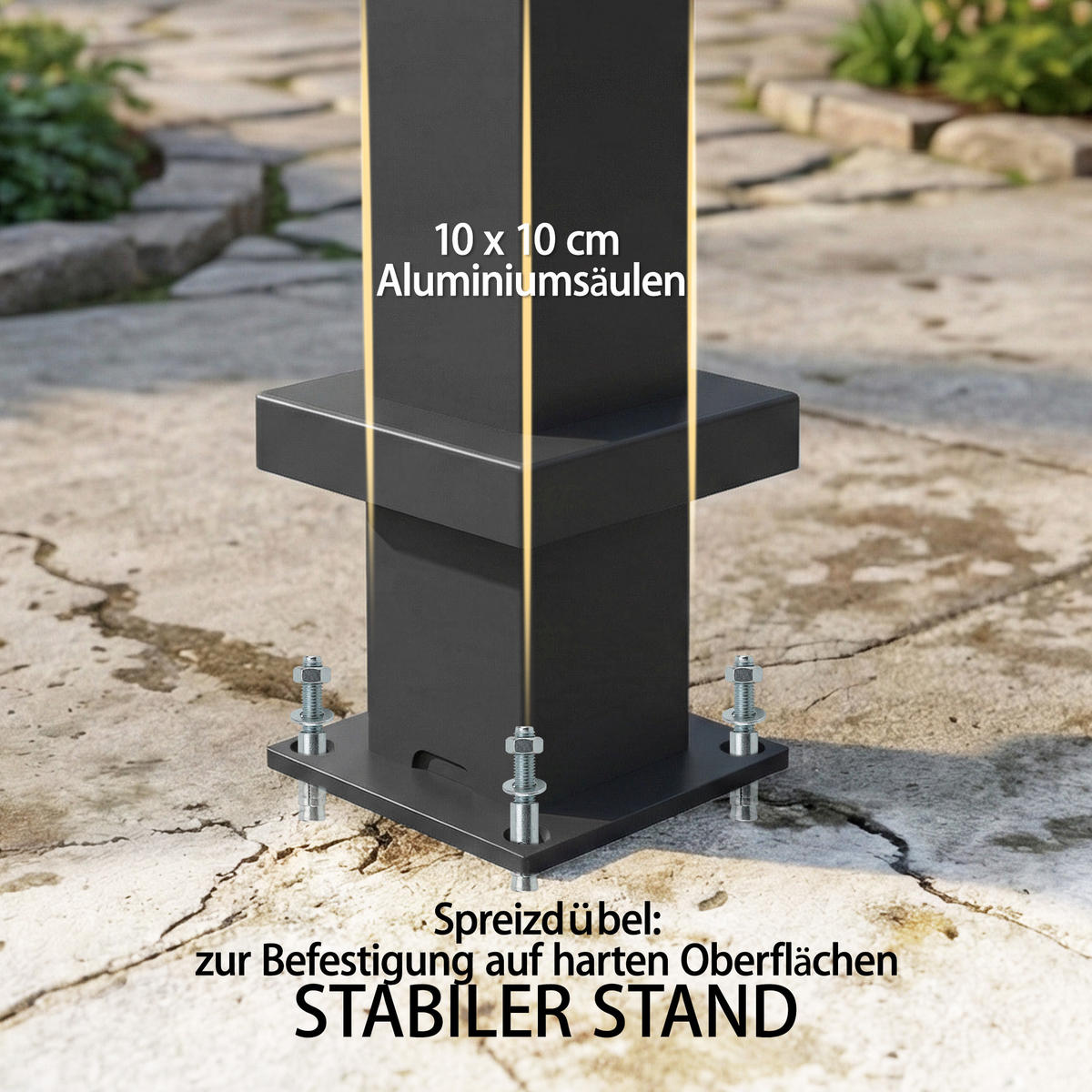 PERGOLA Aluminium Metall Dunkelgrau - Dunkelgrau, Metall (298/220/300cm) - Outsunny